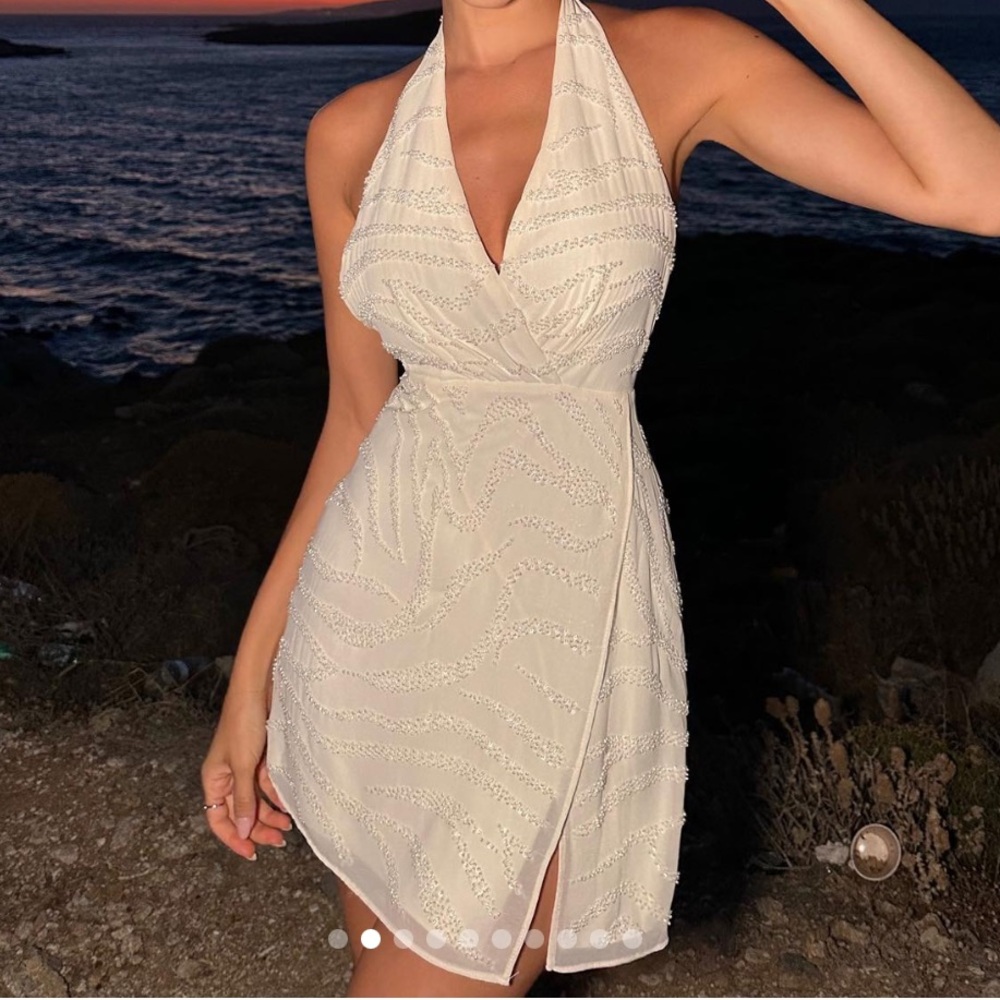 Princess Polly Cream Mini Dress